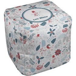 Winter Cube Pouf Ottoman (Personalized)