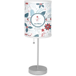 Winter 7" Drum Lamp with Shade (Personalized)