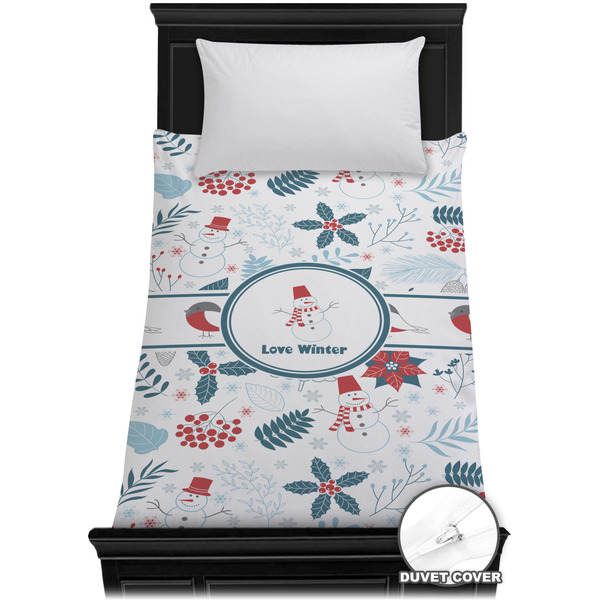 Custom Winter Duvet Cover - Twin XL (Personalized)