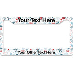 Winter License Plate Frame - Style B