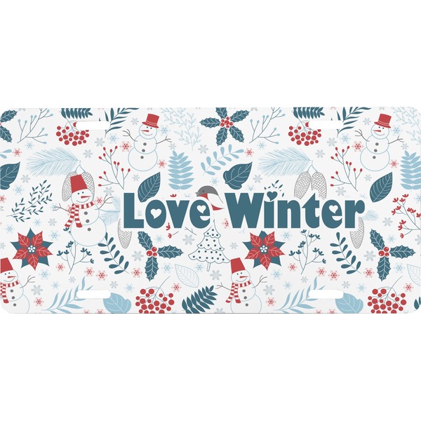 Custom Winter Front License Plate (Personalized)