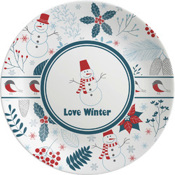 Winter Melamine Plate (Personalized)