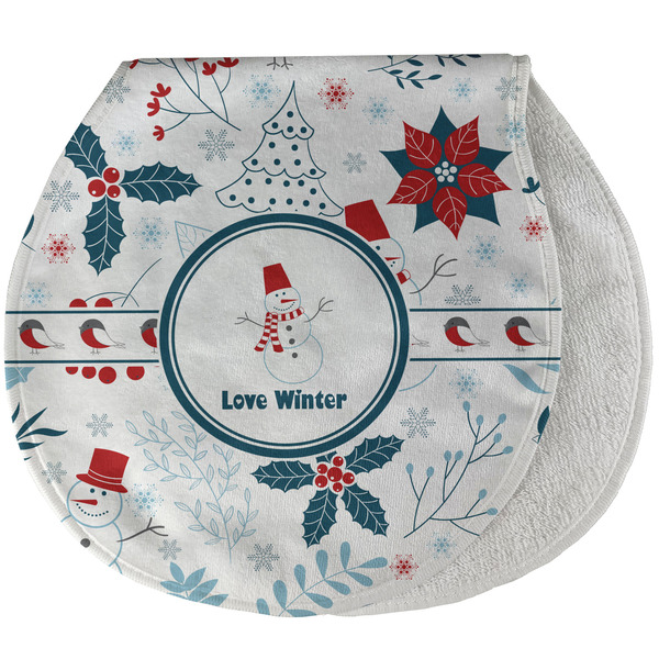 Custom Winter Burp Pad - Velour