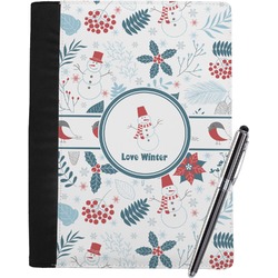 Winter Snowman Notebook Padfolio - Large