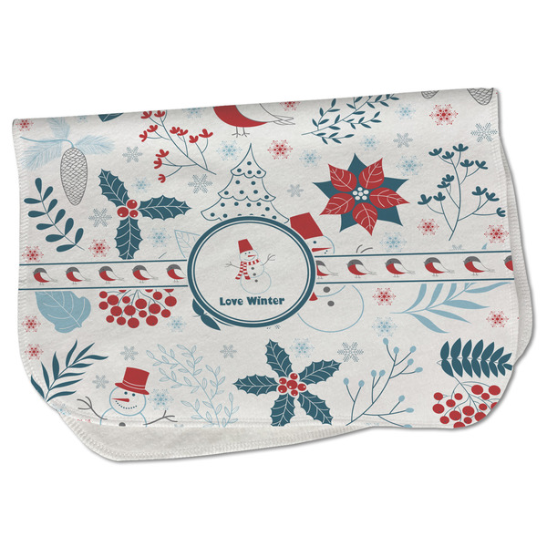 Custom Winter Burp Cloth - Fleece