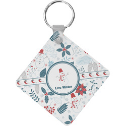 Winter Diamond Plastic Keychain