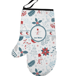 Winter Left Oven Mitt (Personalized)