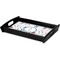 Winter Serving Tray Black - Corner