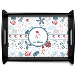 Winter Black Wooden Tray - Large (Personalized)