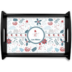 Winter Black Wooden Tray - Small (Personalized)