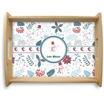 Winter Natural Wooden Tray - Large (Personalized)