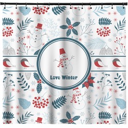 Winter Snowman Shower Curtain - 71" x 74"