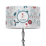 Winter Snowman 12" Drum Lamp Shade - Poly-film