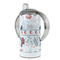 Winter Snowman 12 oz Stainless Steel Sippy Cups - FULL (back angle)