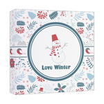 Winter Snowman Canvas Print - 12x12