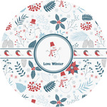 Winter Snowman Multipurpose Round Labels - 2"