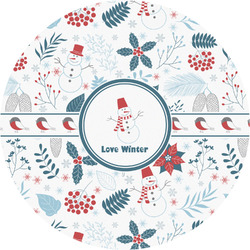 Winter Snowman Multipurpose Round Labels - 2"