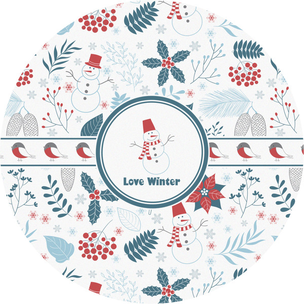 Custom Winter Snowman Multipurpose Round Labels - 2"