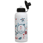 Winter Snowman Water Bottles - Aluminum - 20 oz - White