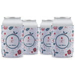 Winter Snowman Can Cooler (12 oz) - Set of 4