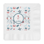 Winter Snowman Embossed Decorative Napkins