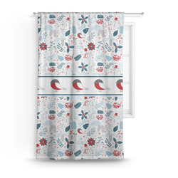 Winter Snowman Curtain Panel - Custom Size