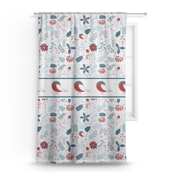 Custom Winter Snowman Curtain Panel - Custom Size