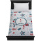 Winter Snowman Duvet Cover - Twin XL - On Bed - No Prop