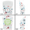 Winter Snowman French Fry Favor Box - Front & Back View