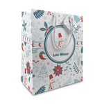 Winter Snowman Medium Gift Bag