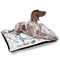 Winter Snowman Outdoor Dog Beds - Large - IN CONTEXT