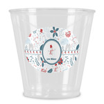 Winter Snowman Plastic Shot Glass