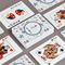 Winter Snowman Playing Cards - Front & Back View