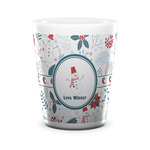 Winter Snowman Ceramic Shot Glass - 1.5 oz - White - Single