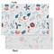 Winter Snowman Tissue Paper - Heavyweight - Small - Front & Back