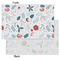 Winter Snowman Tissue Paper - Lightweight - Small - Front & Back