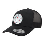 Winter Snowman Trucker Hat - Black