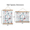 Winter Snowman Wall Hanging Tapestries - Parent/Sizing