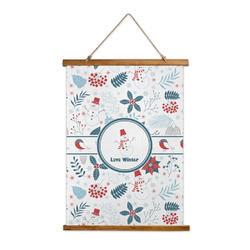 Winter Snowman Wall Hanging Tapestry - Tall