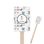 Winter Snowman Rectangle Wooden Stir Sticks