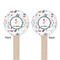 Winter Snowman Wooden 6" Stir Stick - Round - Double Sided - Front & Back