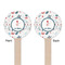 Winter Snowman Wooden 7.5" Stir Stick - Round - Double Sided - Front & Back