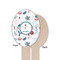 Winter Snowman Wooden Food Pick - Oval - Single Sided - Front & Back