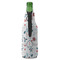 Winter Snowman Zipper Bottle Cooler - BACK (bottle)