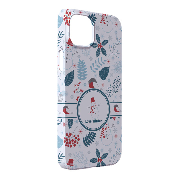 Custom Winter Snowman iPhone Case - Plastic - iPhone 14 Pro Max