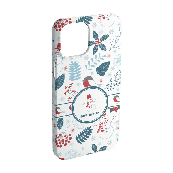 Custom Winter Snowman iPhone Case - Plastic - iPhone 15