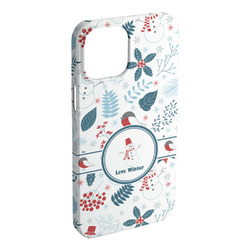 Winter Snowman iPhone Case - Plastic - iPhone 15 Pro Max