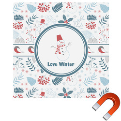 Winter Square Car Magnet - 10" (Personalized)