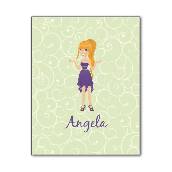 Custom Custom Character (Woman) Wood Print - 11x14 (Personalized)