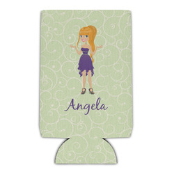 Custom Character (Woman) Can Cooler (16 oz) (Personalized)